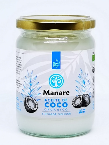 Aceite coco sin olor ni sabor Manare 500ml