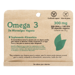 Omega 3 de MicroAlgas Vegano 300 mg. 30 Cápsulas Dulzura Natural